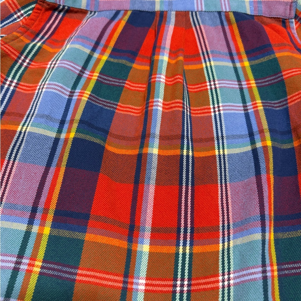 Ralph Lauren Pony Red Blue Plaid Button Down long sleeve Shirt Boys 6 Preppy - Picture 7 of 8